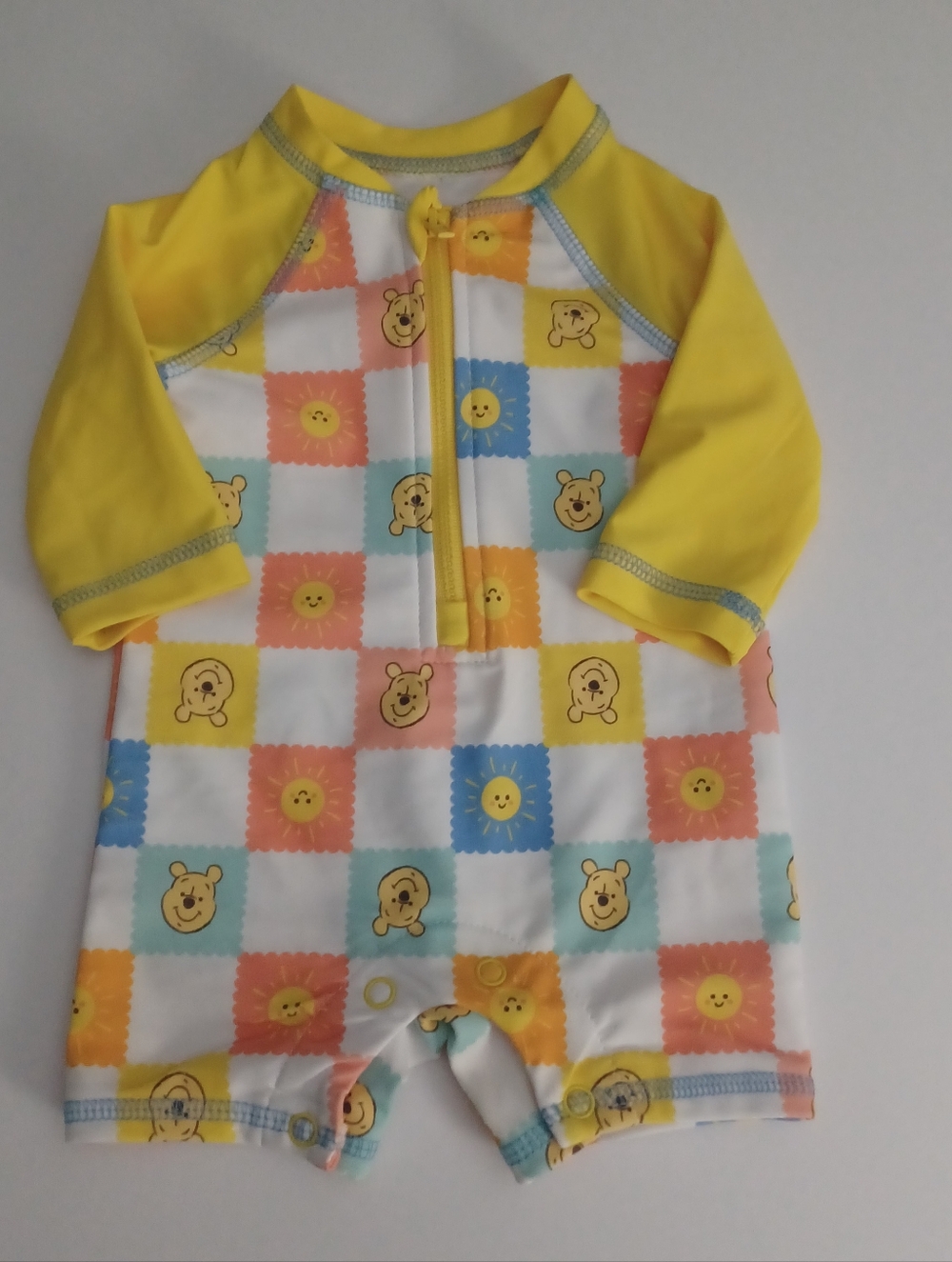 DIsney Winnie The Pooh 1pc Rashguard Swimsuit Unisex 0/3M
